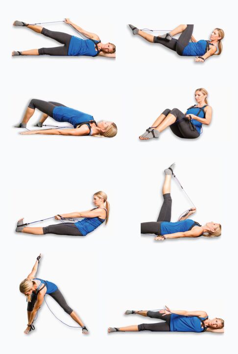 Exercises for cervical osteochondrosis with special straps